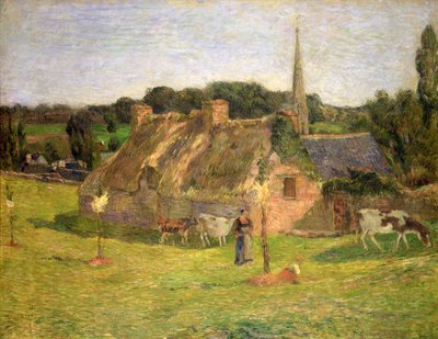 Lollichon mezője és Pont-Aven temploma, 1886 alkotó: Paul Gauguin