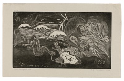 L’univers est créé (Az univerzum jön létre), a Noa Noa szvitből alkotó: Paul Gauguin
