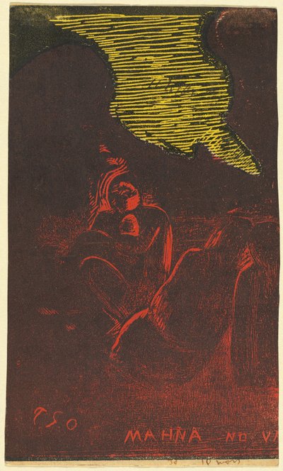 Mahna no Varua Ino (A démon beszél) [verso] alkotó: Paul Gauguin