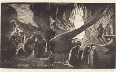 Mahna no Varua Ino (Az ördög beszél) alkotó: Paul Gauguin