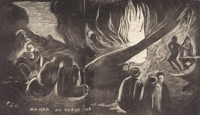Mahna no Varua Ino Az ördög beszél, 18941895. alkotó: Paul Gauguin