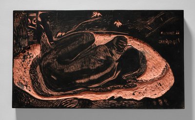 Manao tupapau (A szellemre gondol vagy A szellem gondol rá), a Noa Noa szvitből alkotó: Paul Gauguin
