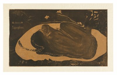 Manau tupapau (She Thinks of the Ghost vagy The Ghost Thinks of Her), a Noa Noa szvitből alkotó: Paul Gauguin