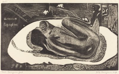 Manoa Tupapau (Lélek kísérti) alkotó: Paul Gauguin