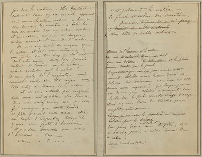 Kéziratos oldalak [verso] alkotó: Paul Gauguin