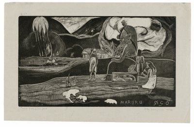 Maruru (Hálafelajánlások), a Noa Noa Suite-ból alkotó: Paul Gauguin