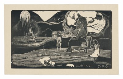 Maruru (Hálafelajánlások), a Noa Noa Suite-ból alkotó: Paul Gauguin