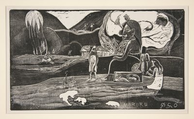 Maruru; Köszönöm - A hála felajánlása alkotó: Paul Gauguin