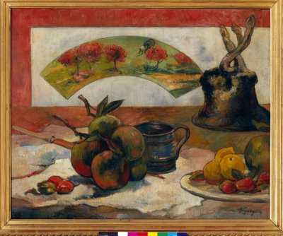 Csendélet legyezővel alkotó: Paul Gauguin