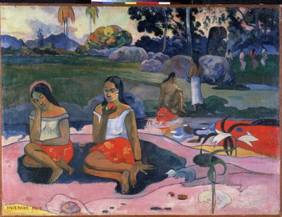 ""Nave Nave Moe"" (The Sacred Spring: Sweet Dreams) Paul Gauguin (1848-1903) festménye (Posztimpresszionizmus) 1894 Méret: 73x98 cm Szentpétervár, az Ermitázs múzeuma alkotó: Paul Gauguin