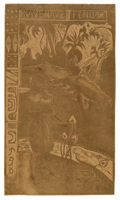 Nave nave fenua (Delightful Land), a Noa Noa lakosztályból alkotó: Paul Gauguin