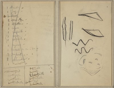 Neige (Hó); útiterv [recto] alkotó: Paul Gauguin