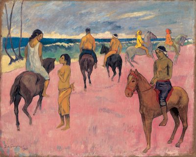 Lóháton a tengerparton II. alkotó: Paul Gauguin