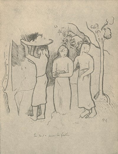 Útban az ünnep felé, 1936 alkotó: Paul Gauguin