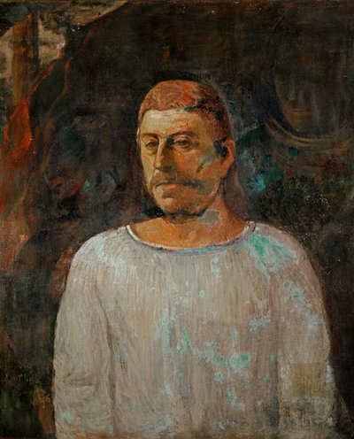 Paul Gauguin egyszerű tunikában, önarckép (olaj, vászon) alkotó: Paul Gauguin