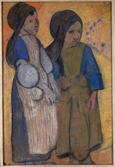 Kis bretonok a tenger előtt II alkotó: Paul Gauguin