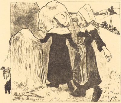 Bretagne örömei Joies de Bretagne, 1889. alkotó: Paul Gauguin