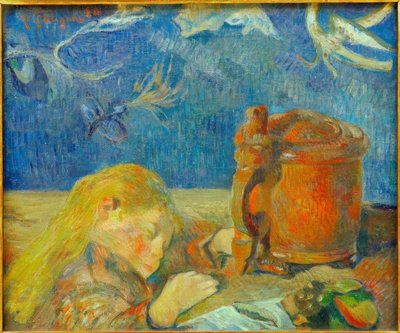 Clovis Gauguin (Az alvó gyermek) portréja alkotó: Paul Gauguin