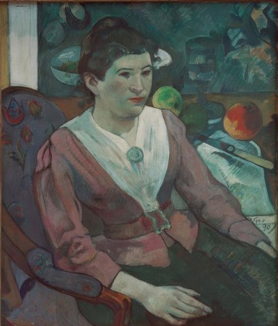 Női portré csendéletben, Cézanne - Marie Derr alkotó: Paul Gauguin