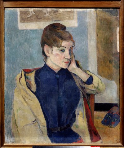 Madeleine Bernard portréja Paul Gauguin (1848-1903) festménye 1888 V. 0,72 x 0,58 m. Grenoble. Szépművészeti Múzeum alkotó: Paul Gauguin