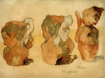 Homokkő edények alkotó: Paul Gauguin