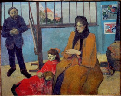 Schuffenecker műhelye vagy a Schuffenecker család (olaj, vászon alkotó: Paul Gauguin