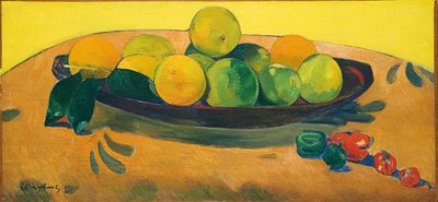 Csendélet gyümölccsel és paprikával; Csendélet gyümölccsel és paprikával, 1892 alkotó: Paul Gauguin