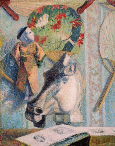 Csendélet lófejjel alkotó: Paul Gauguin
