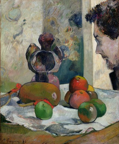 Csendélet Laval profiljával alkotó: Paul Gauguin