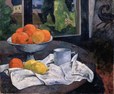 Csendélet gyümölcstállal és citrommal, c. 1890. alkotó: Paul Gauguin
