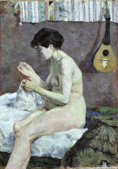 Egy akt Suzanne varrásának tanulmányozása. alkotó: Paul Gauguin