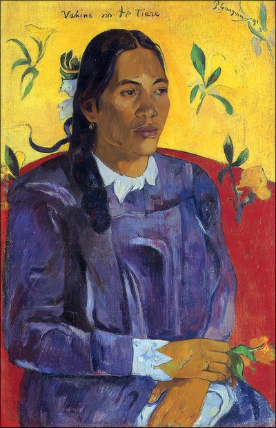 Tahiti: Vahine No Te Tiare (Virágos nő), Paul Gauguin (1891) alkotó: Paul Gauguin