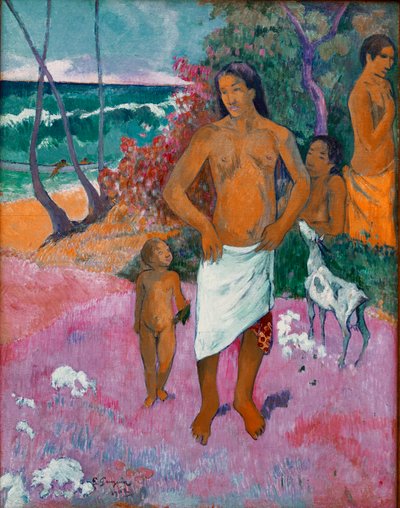 Paul Gauguin tahiti családi festménye (1848-1903) 1902 Dim. 73x92 cm New York, magángyűjtemény alkotó: Paul Gauguin