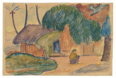 Tahiti kunyhó alkotó: Paul Gauguin