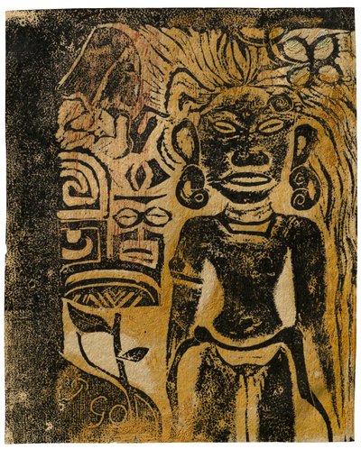 Tahiti bálvány, Hina istennő, 1894-95 alkotó: Paul Gauguin