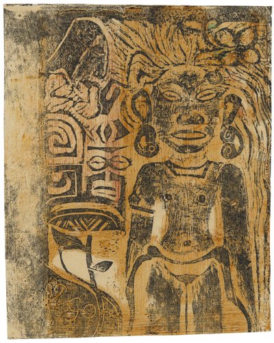 Tahiti bálvány, Hina istennő, 1894-95 alkotó: Paul Gauguin