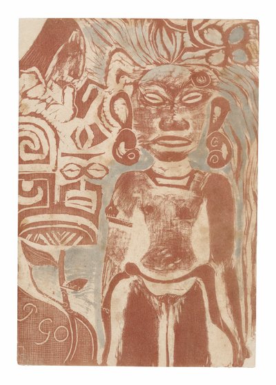 Tahiti bálvány - Hina istennő alkotó: Paul Gauguin