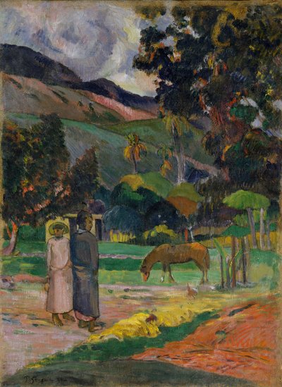 Tahiti táj alkotó: Paul Gauguin