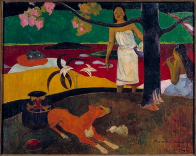 Paul Gauguin (1848-1903) tahiti jelenetfestménye 1892 V. 0,87x1,13 m Szentpétervár, Ermitázs Múzeum alkotó: Paul Gauguin