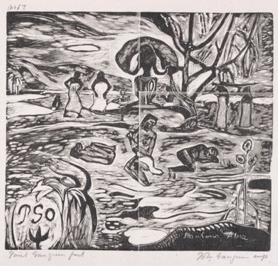 Tahiti sorozat: Istennek való felajánlások. alkotó: Paul Gauguin
