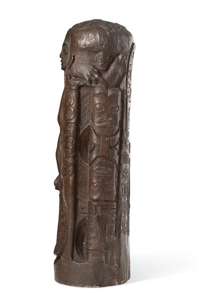 Tahiti totem Krisztusnak a kereszten, 1894 után (patinás gipsz) alkotó: Paul Gauguin