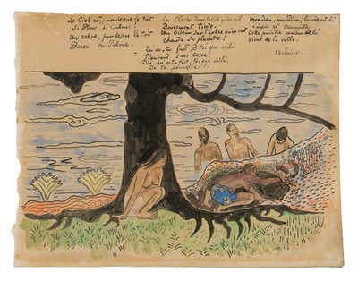 Tahiti horgászat alkotó: Paul Gauguin