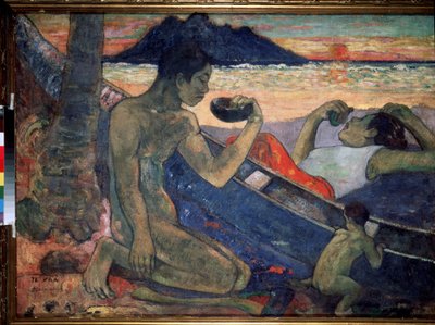 Te Vaa (A kenu). Paul Gauguin festménye (1848-1903) alkotó: Paul Gauguin