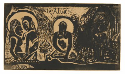 Te atua (Az Isten), a Noa Noa szvitből alkotó: Paul Gauguin
