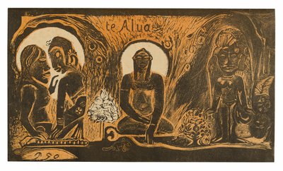 Te atua (Az Isten), a Noa Noa szvitből alkotó: Paul Gauguin