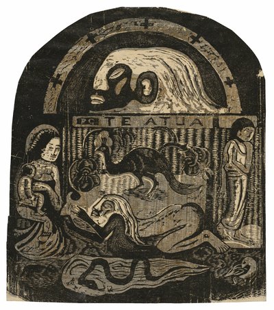 Te atua (Az Isten), a késői fametszetnyomatok szvitjéből alkotó: Paul Gauguin
