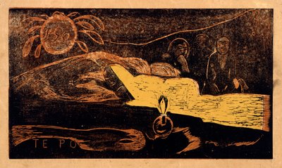 Te po. A nagy éjszaka a Noa Noa sorozatból, 1893-1894 alkotó: Paul Gauguin
