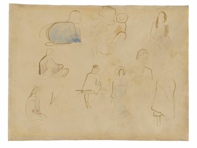 Tíz tanulmány a tahiti alakokról alkotó: Paul Gauguin