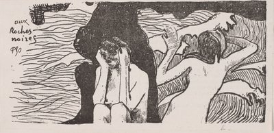 A Fekete sziklák. alkotó: Paul Gauguin