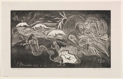 Az Univerzum teremtése, a Noa Noa sorozatból alkotó: Paul Gauguin